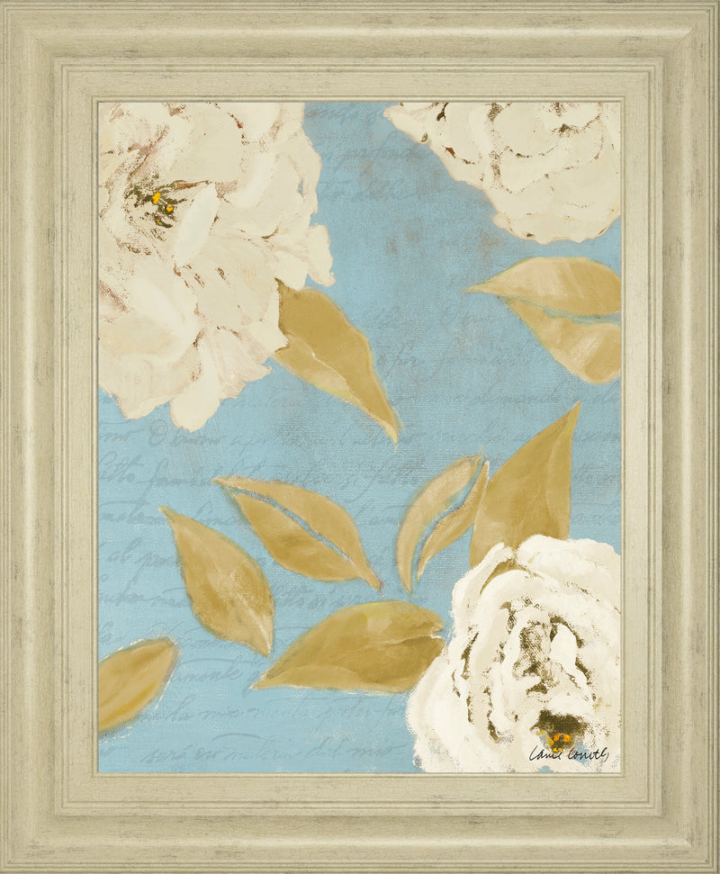 Scripted Poetic Peonies I By Lanie Loreth