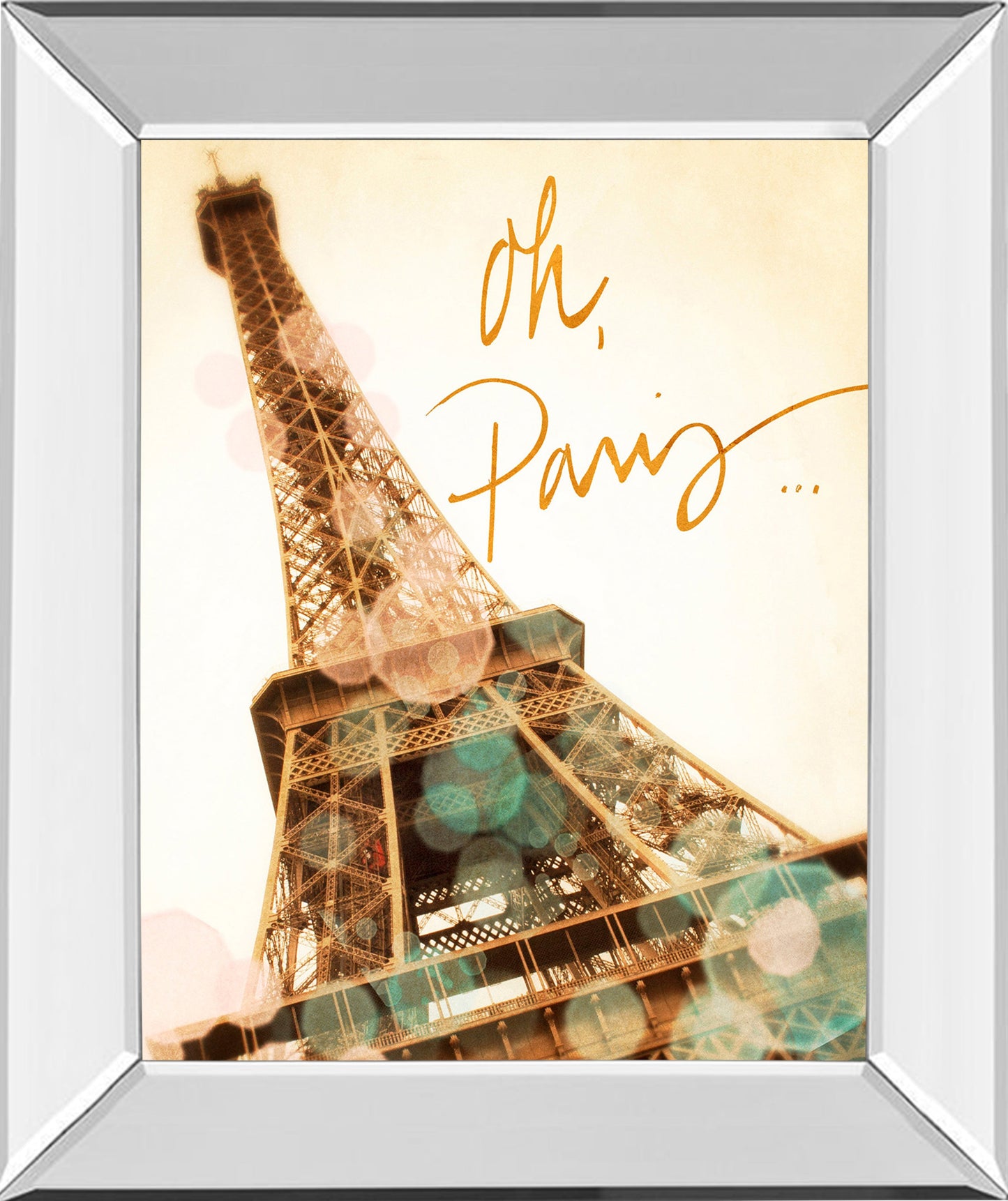 Mirrored Frame Oh Paris By Emily Navas