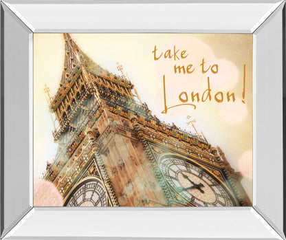 Mirrored Frame Take Me To London By Emily Navas