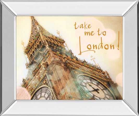 Mirrored Frame Take Me To London By Emily Navas