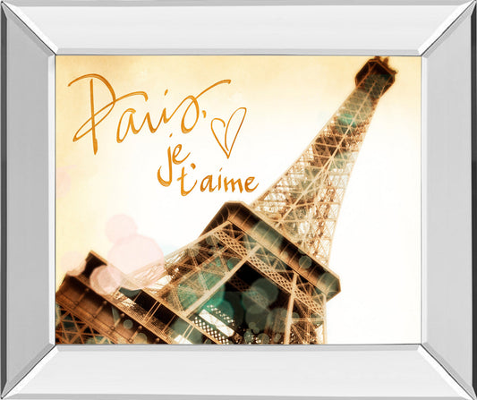Mirrored Frame Paris, J'Taime By Emily Navas