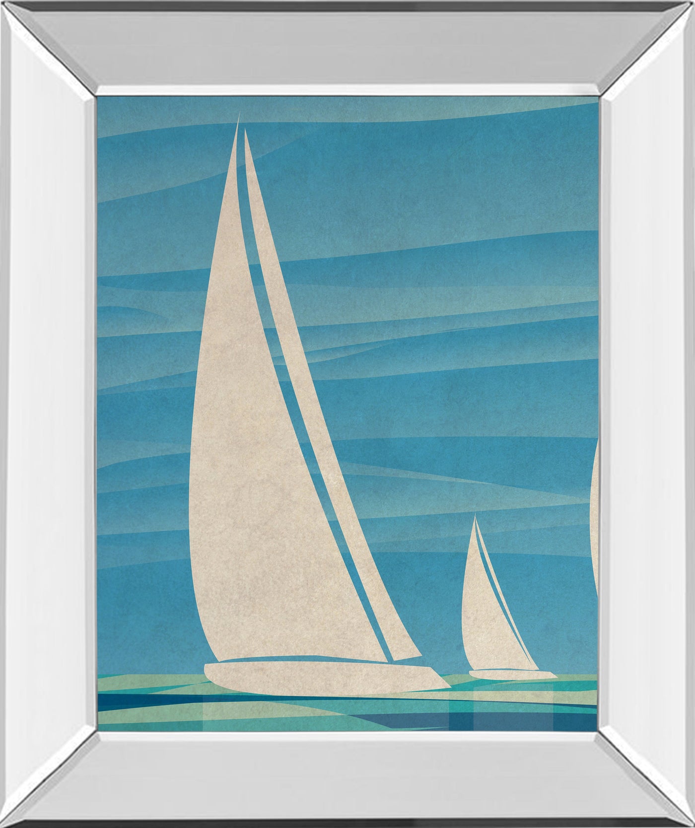 Mirrored Frame Water Journey I By Dan Meneely