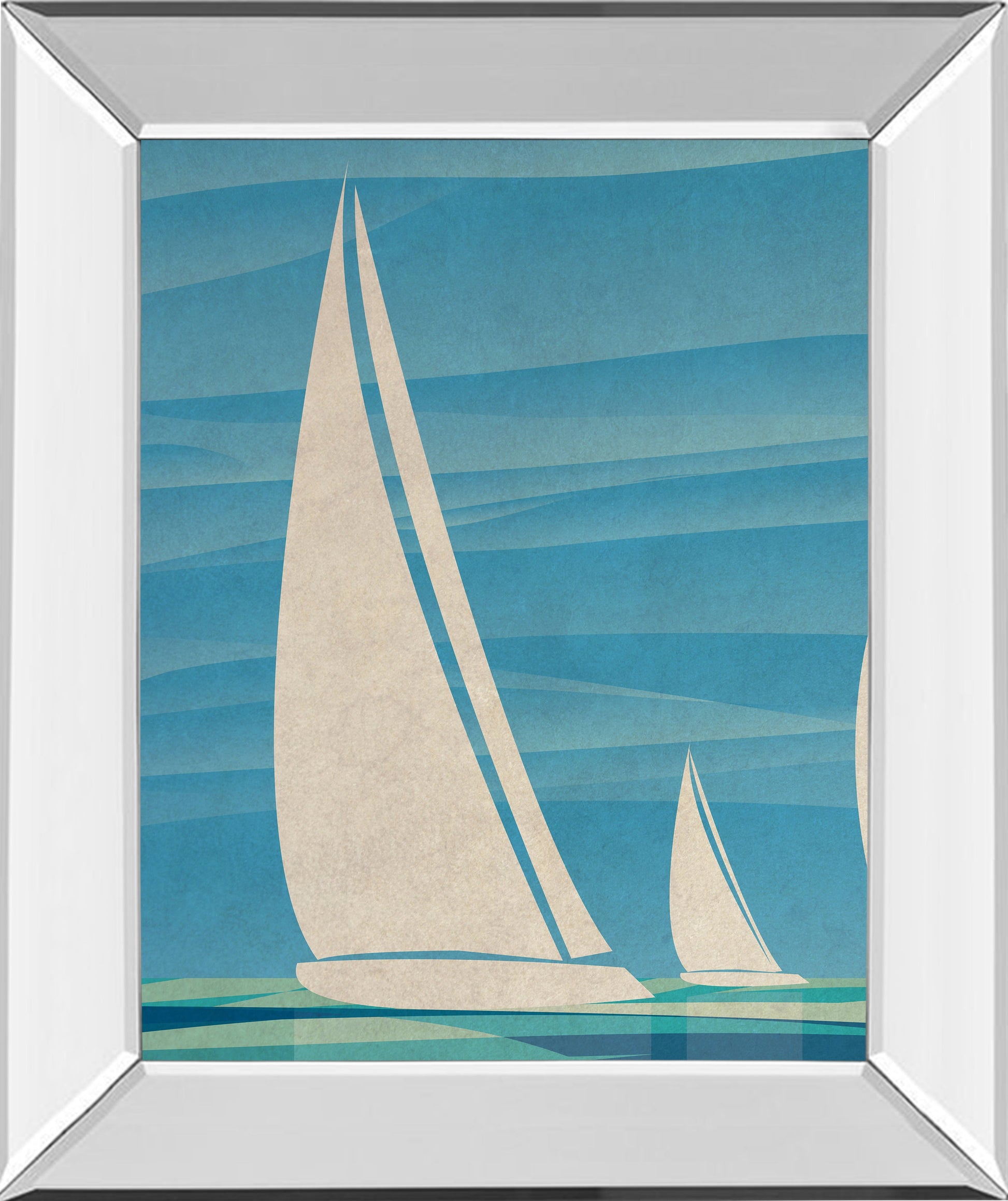 Mirrored Frame Water Journey I By Dan Meneely