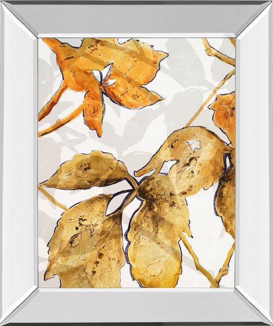 Mirrored Frame Gold Shadows II By Patricia Pinto