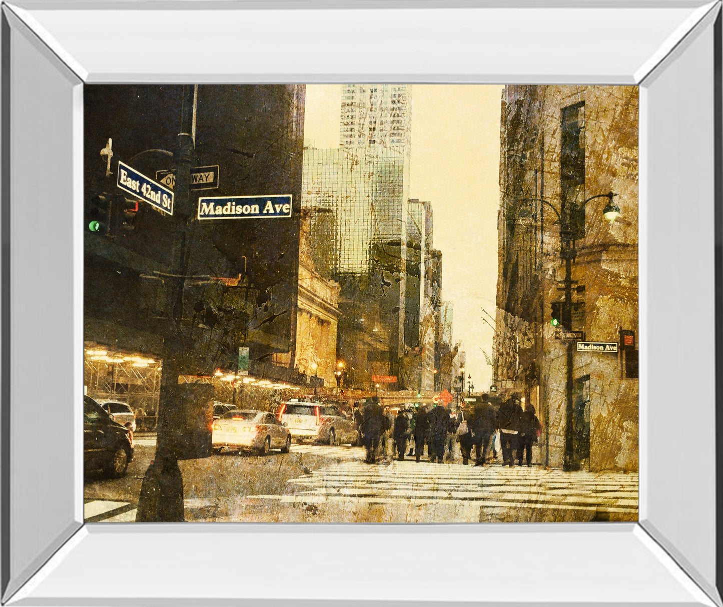 Mirrored Frame New York Streets By Acosta