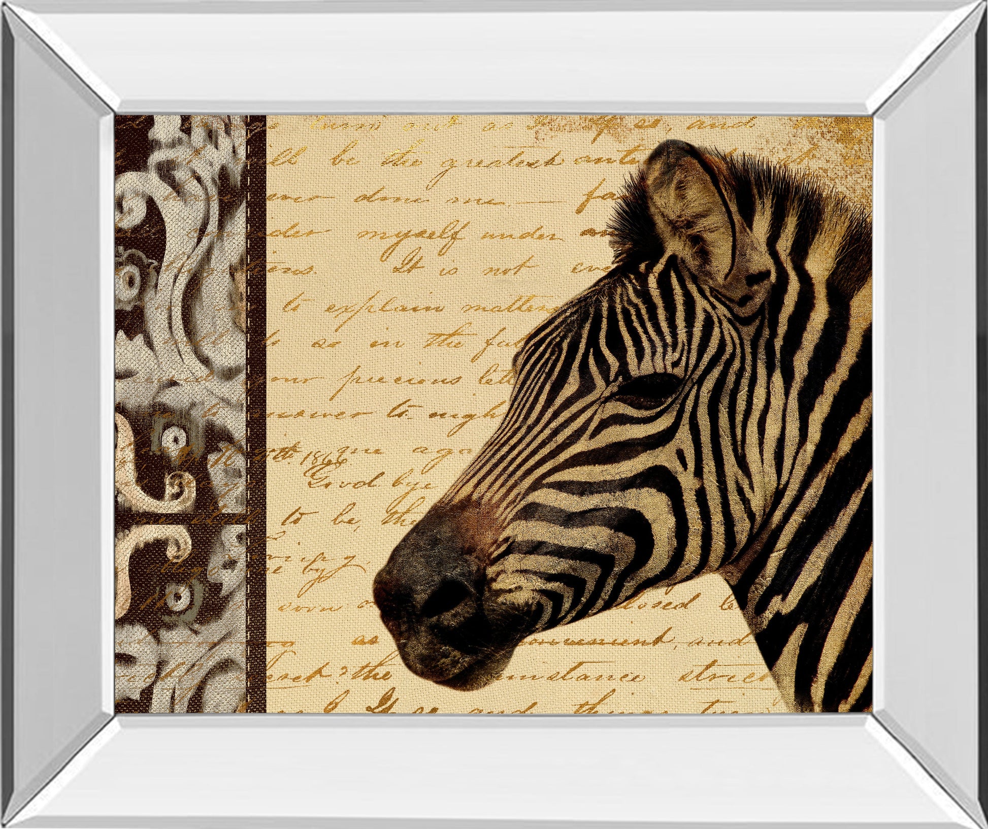 Mirrored Frame Madagasgar Safari II By Patricia Pinto
