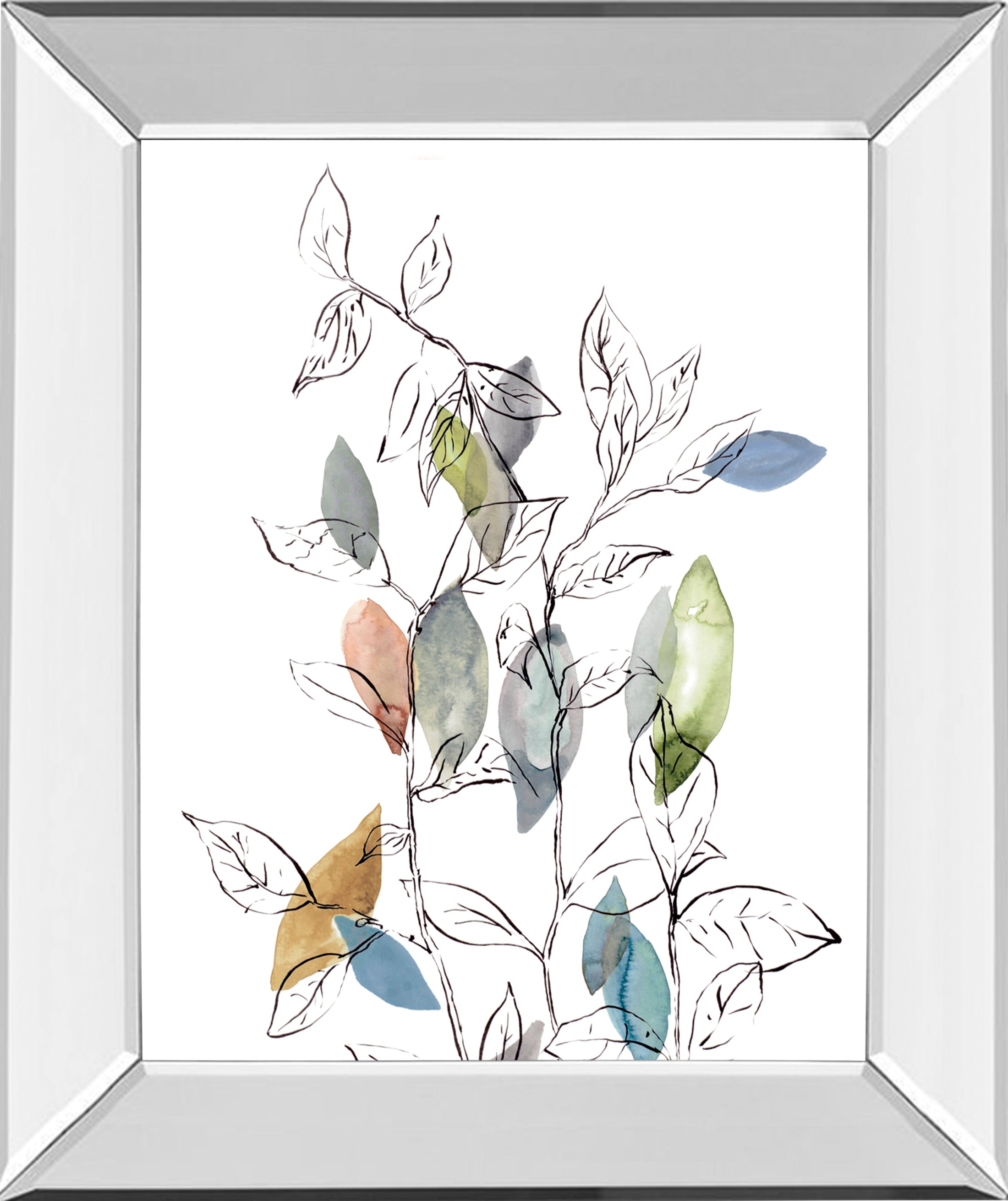 Mirrored Frame Spring Leaves I By Meyers, R.