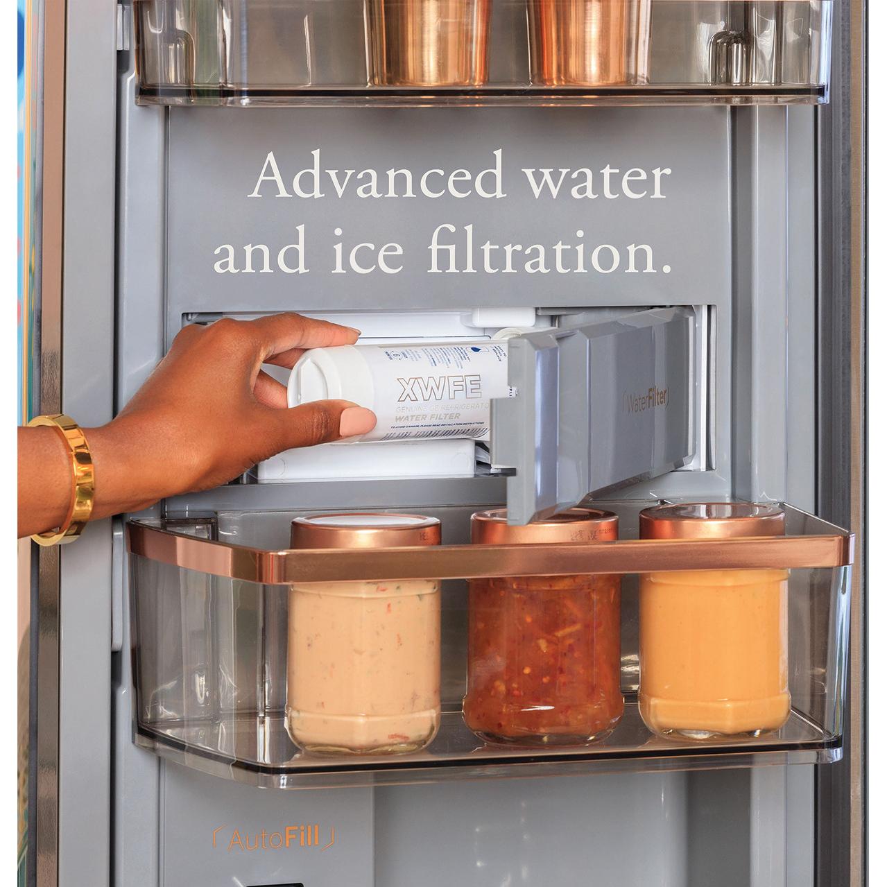  Café 22.9 Cu. Ft. Smart Counter-Depth Quad-Door Refrigerator with Dual-Dispense AutoFill Pitcher CHE23DM5WS5 IMAGE 13