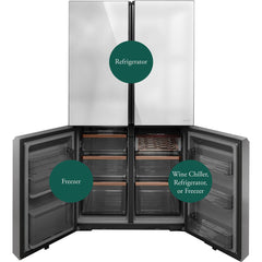  Café 22.9 Cu. Ft. Smart Counter-Depth Quad-Door Refrigerator with Dual-Dispense AutoFill Pitcher CHE23DM5WS5 IMAGE 4