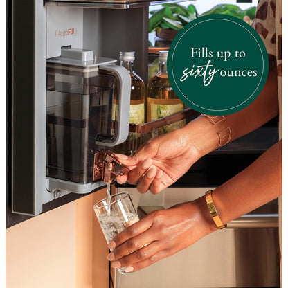  Café 22.9 Cu. Ft. Smart Counter-Depth Quad-Door Refrigerator with Dual-Dispense AutoFill Pitcher CHE23DM5WS5 IMAGE 9