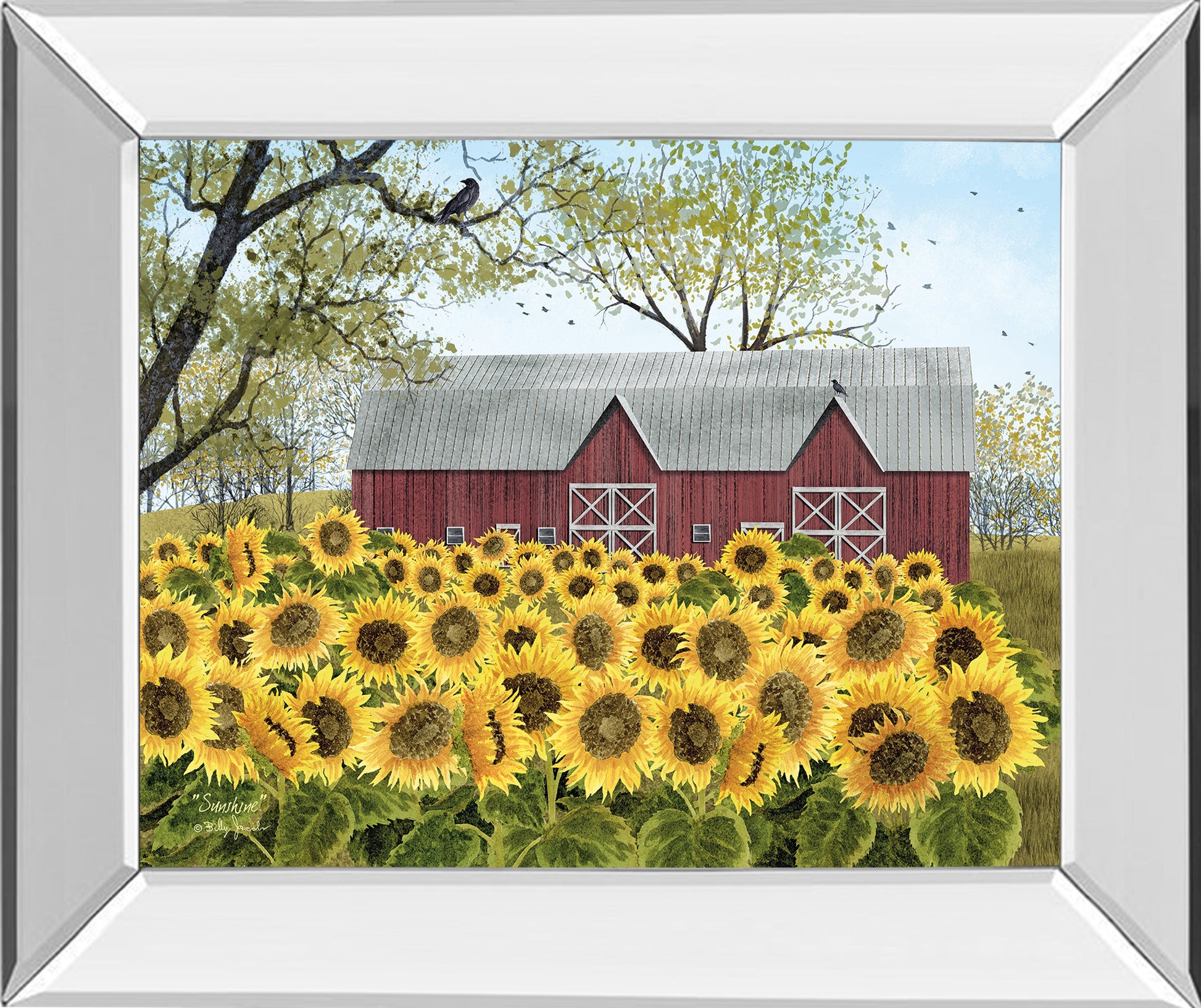 Mirrored Frame Sunshine By Billy Jacobs