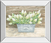 Mirrored Frame Flowers & Garden Tulips By Cindy Jacobs