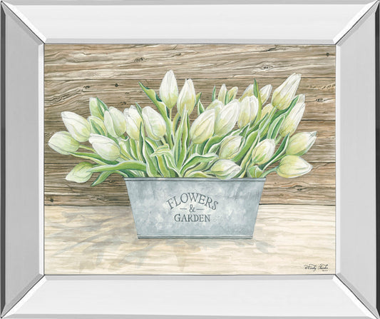 Mirrored Frame Flowers & Garden Tulips By Cindy Jacobs