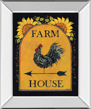 Mirrored Frame Sunny Farmhouse By Lisa Hillker