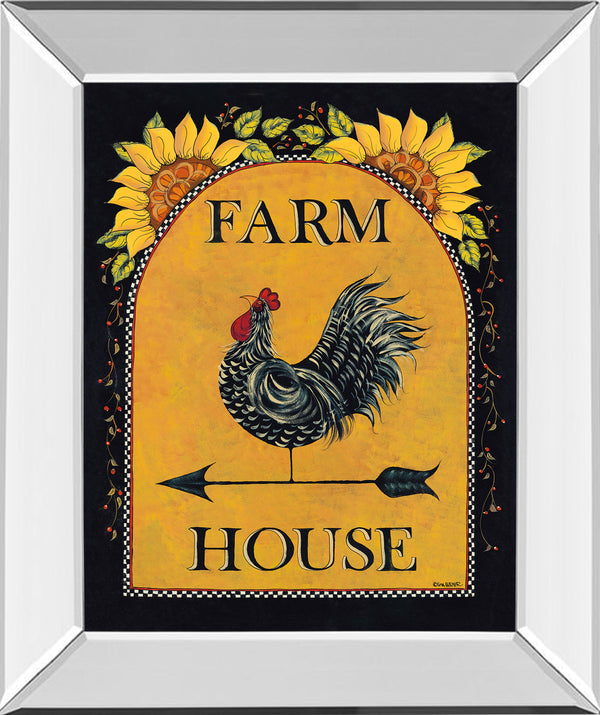 Mirrored Frame Sunny Farmhouse By Lisa Hillker