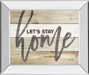 Mirrored Frame Let'S Stay Home By Marla Rae
