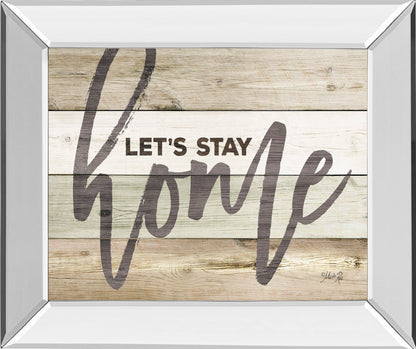 Mirrored Frame Let'S Stay Home By Marla Rae