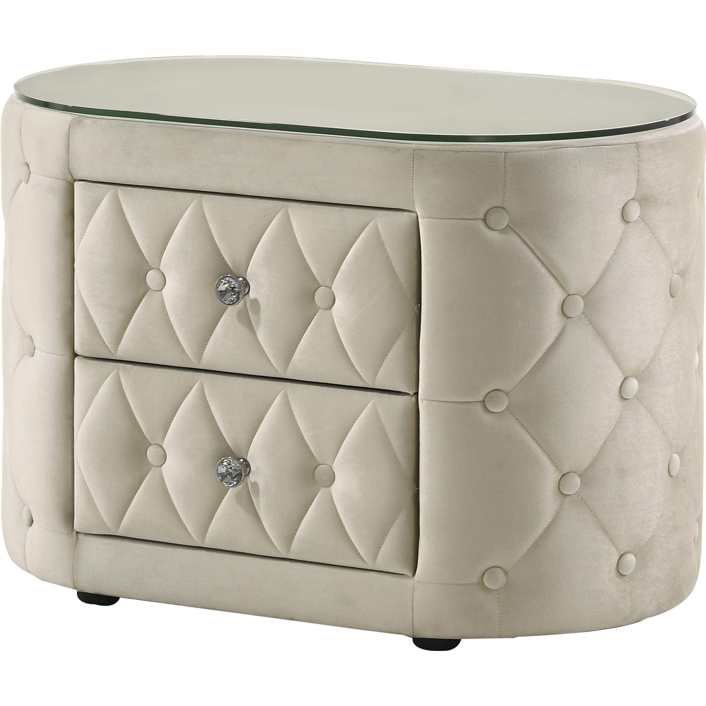  Crown Mark Voltare 5212IV-2 Nightstand - Ivory IMAGE 1