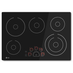 LG 30-inch Built-In Electric Cooktop with SmoothTouch™ Controls LCE3010SB IMAGE 1