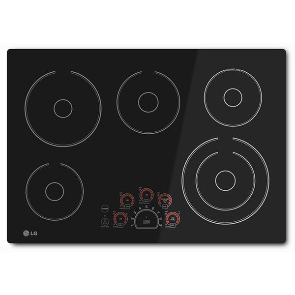 LG 30-inch Built-In Electric Cooktop with SmoothTouch™ Controls LCE3010SB