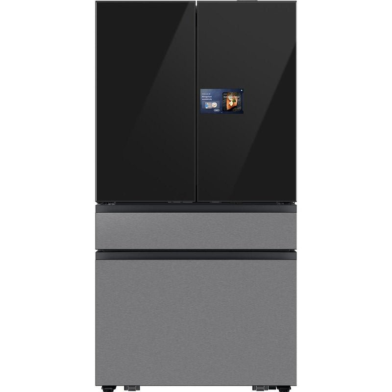 Samsung 36 Inch 23 Cu.Ft. Bespoke AI Counter Depth 4-Door French Door Refrigerator RF90F23BECRAA