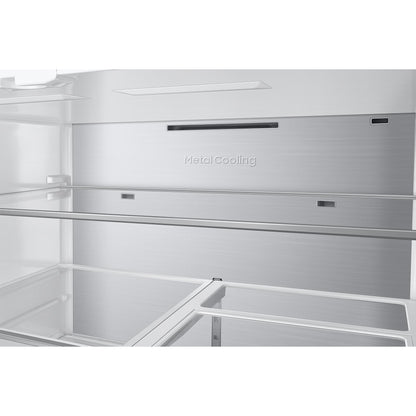  Samsung 36 Inch 23 Cu.Ft. Bespoke AI Counter Depth 4-Door French Door Refrigerator RF90F23BECRAA IMAGE 13
