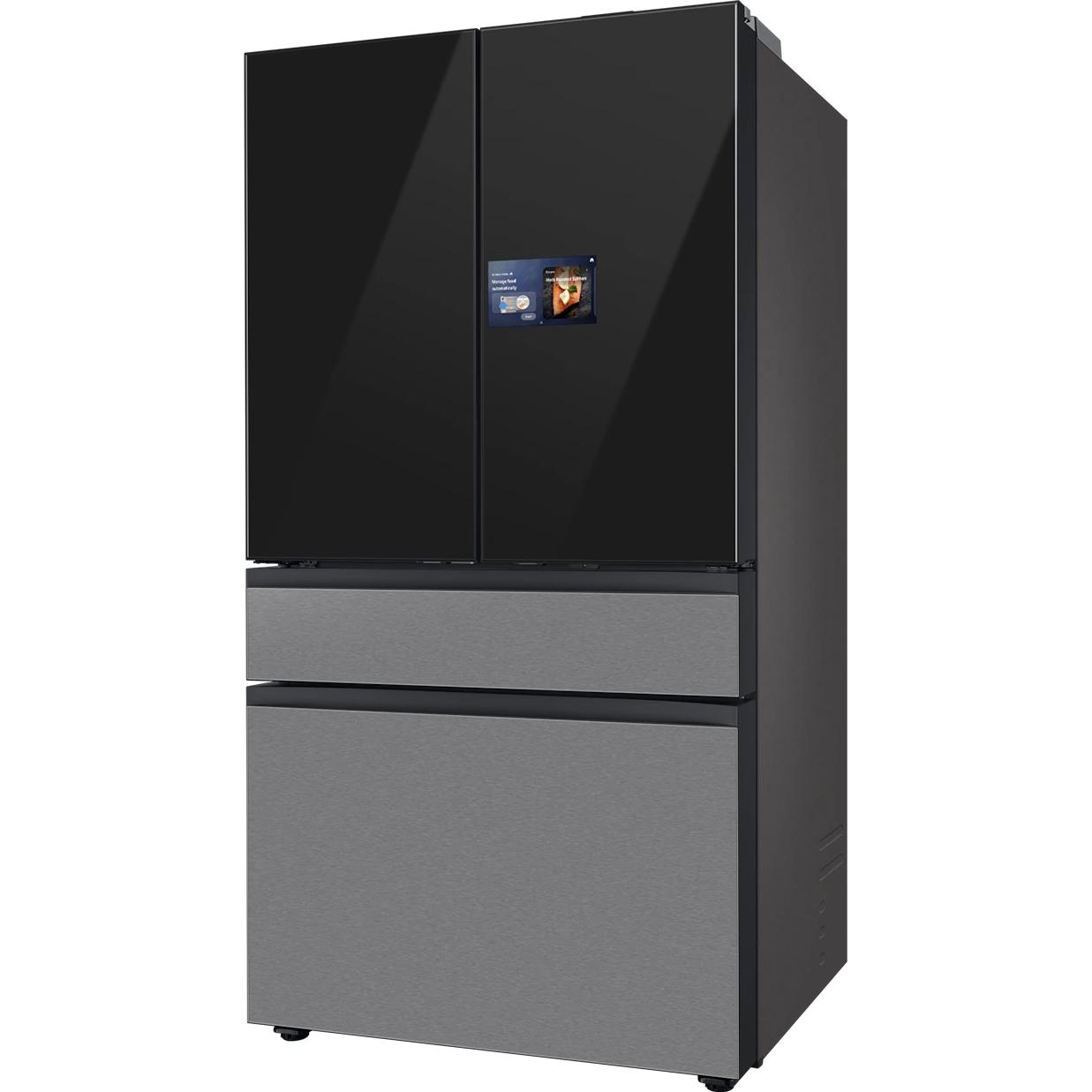  Samsung 36 Inch 23 Cu.Ft. Bespoke AI Counter Depth 4-Door French Door Refrigerator RF90F23BECRAA IMAGE 4