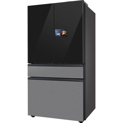  Samsung 36 Inch 23 Cu.Ft. Bespoke AI Counter Depth 4-Door French Door Refrigerator RF90F23BECRAA IMAGE 4