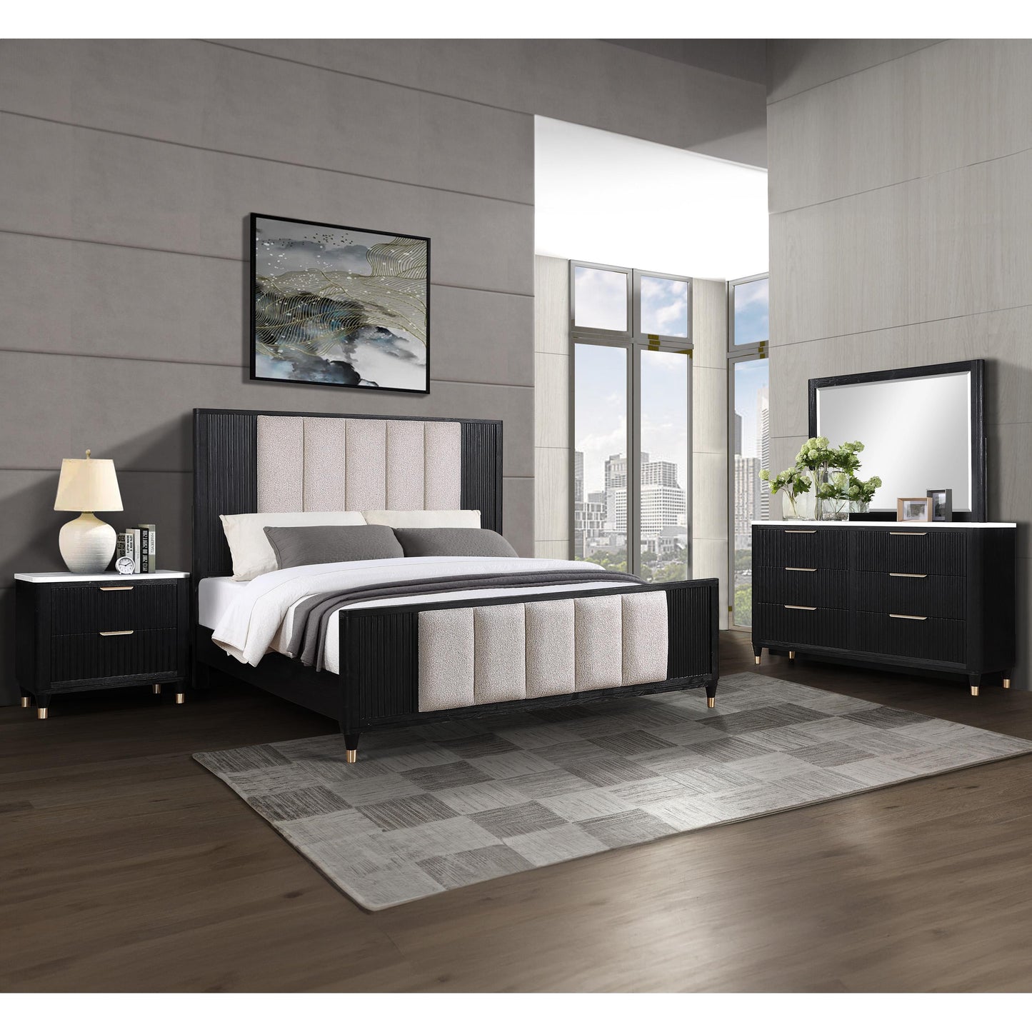  Crown Mark Kara B1400-Q Queen Bed IMAGE 4