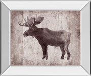 Mirrored Frame Wildnessiv-Timber By Sandra Jacobs