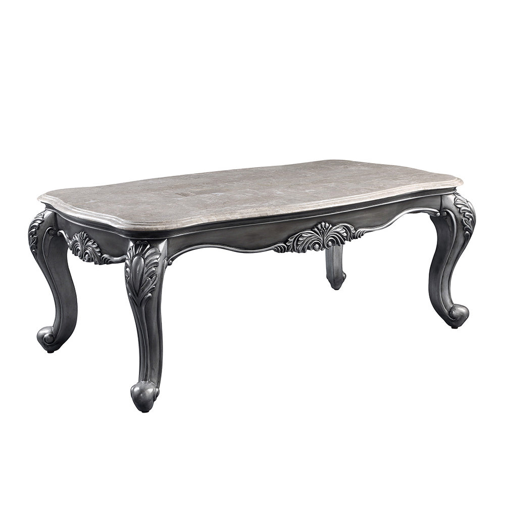 Mesa de centro rectangular Ariadne de 132 cm de largo
