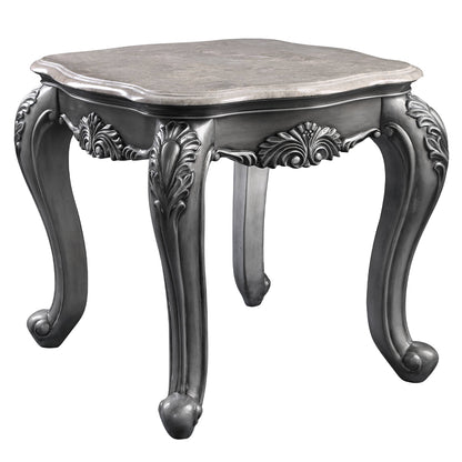 Mesa auxiliar rectangular Ariadne de 26" de largo