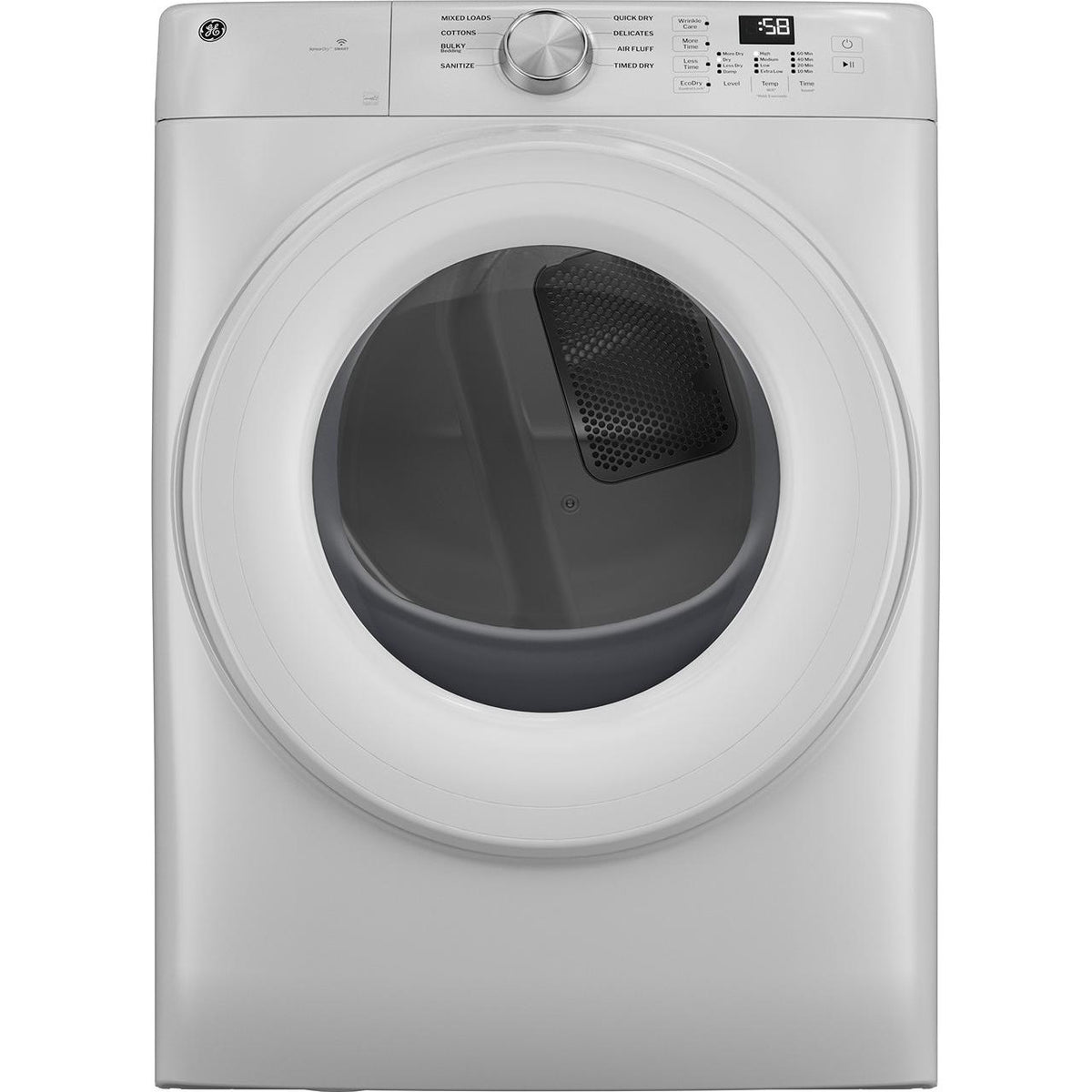  GE 7.8 cu. ft. Smart Electric Dryer with WiFi Powered by SmartHQ™ GFD35ESSYWW IMAGE 1