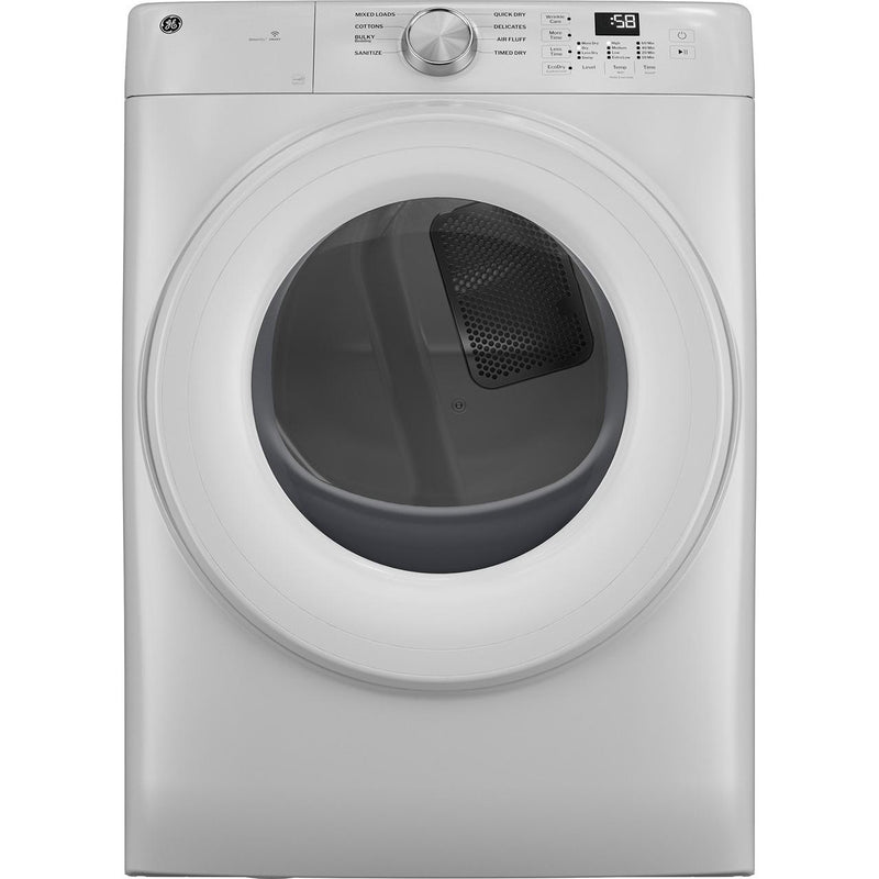 GE 7.8 cu. ft. Smart Electric Dryer with WiFi Powered by SmartHQ™ GFD35ESSYWW