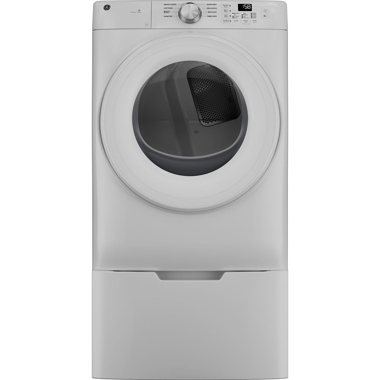 GE 7.8 cu. ft. Capacity Smart Front Load Electric Dryer GFD35ESSYWW IMAGE 4