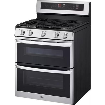  LG 6.9 cu. ft. Smart Gas Double Oven Freestanding Range with ProBake Convection® LDGL6924S IMAGE 3