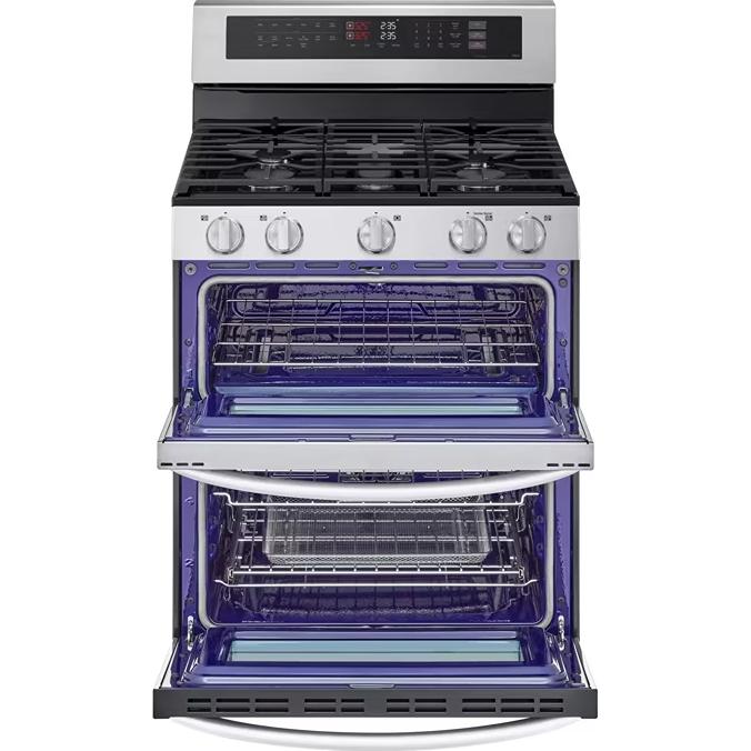  LG 6.9 cu. ft. Smart Gas Double Oven Freestanding Range with ProBake Convection® LDGL6924S IMAGE 4
