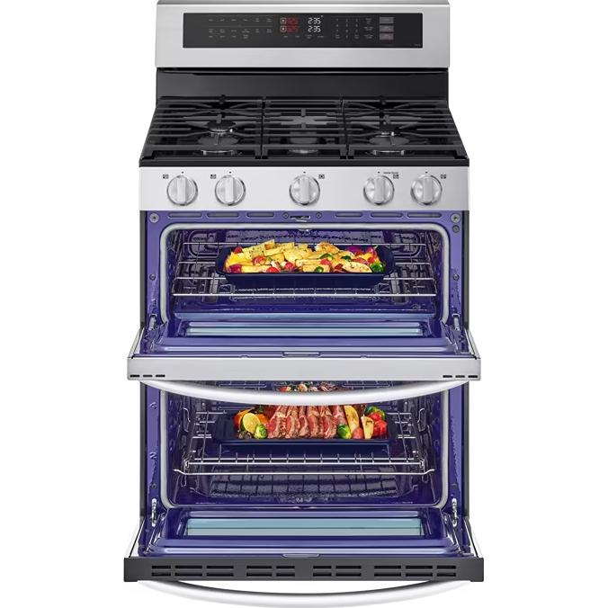  LG 6.9 cu. ft. Smart Gas Double Oven Freestanding Range with ProBake Convection® LDGL6924S IMAGE 5