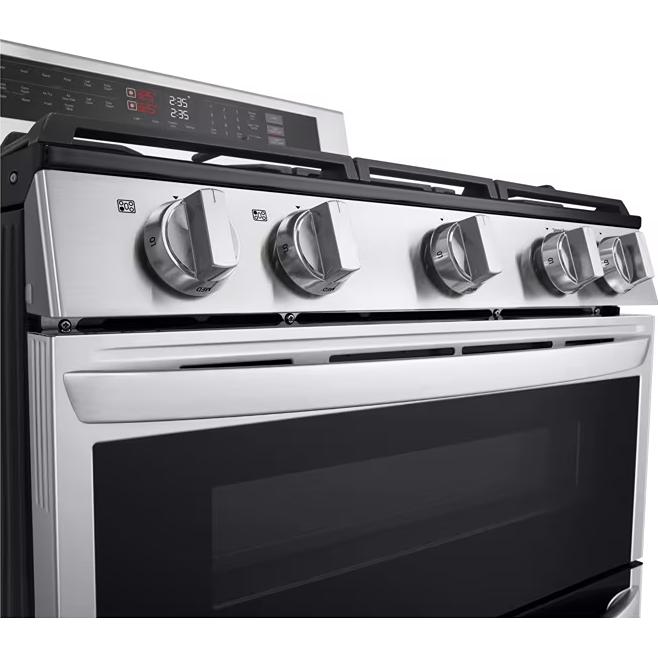  LG 6.9 cu. ft. Smart Gas Double Oven Freestanding Range with ProBake Convection® LDGL6924S IMAGE 7