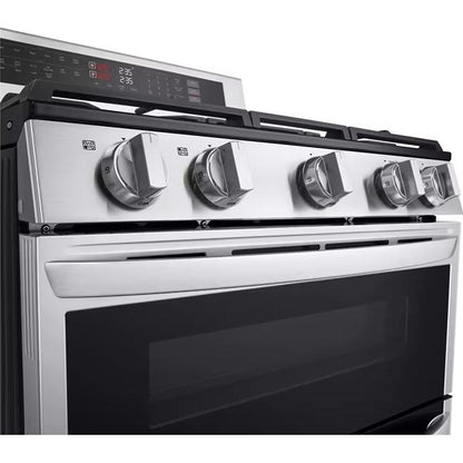  LG 6.9 cu. ft. Smart Gas Double Oven Freestanding Range with ProBake Convection® LDGL6924S IMAGE 7