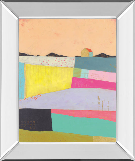Mirrored Frame Live Coloufully-Applique By Joelle Wehkamp