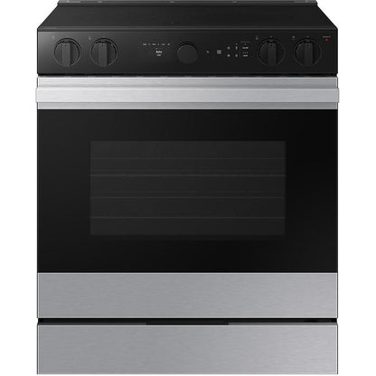  Samsung Bespoke 6.3 cu. ft. Smart Slide-In Electric Range with Air Fry NSE6DG8502SR/AA IMAGE 1