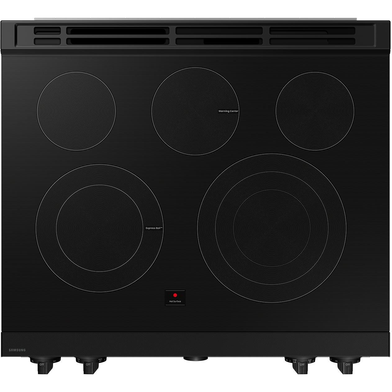  Samsung Bespoke 6.3 cu. ft. Smart Slide-In Electric Range with Air Fry NSE6DG8502SR/AA IMAGE 3