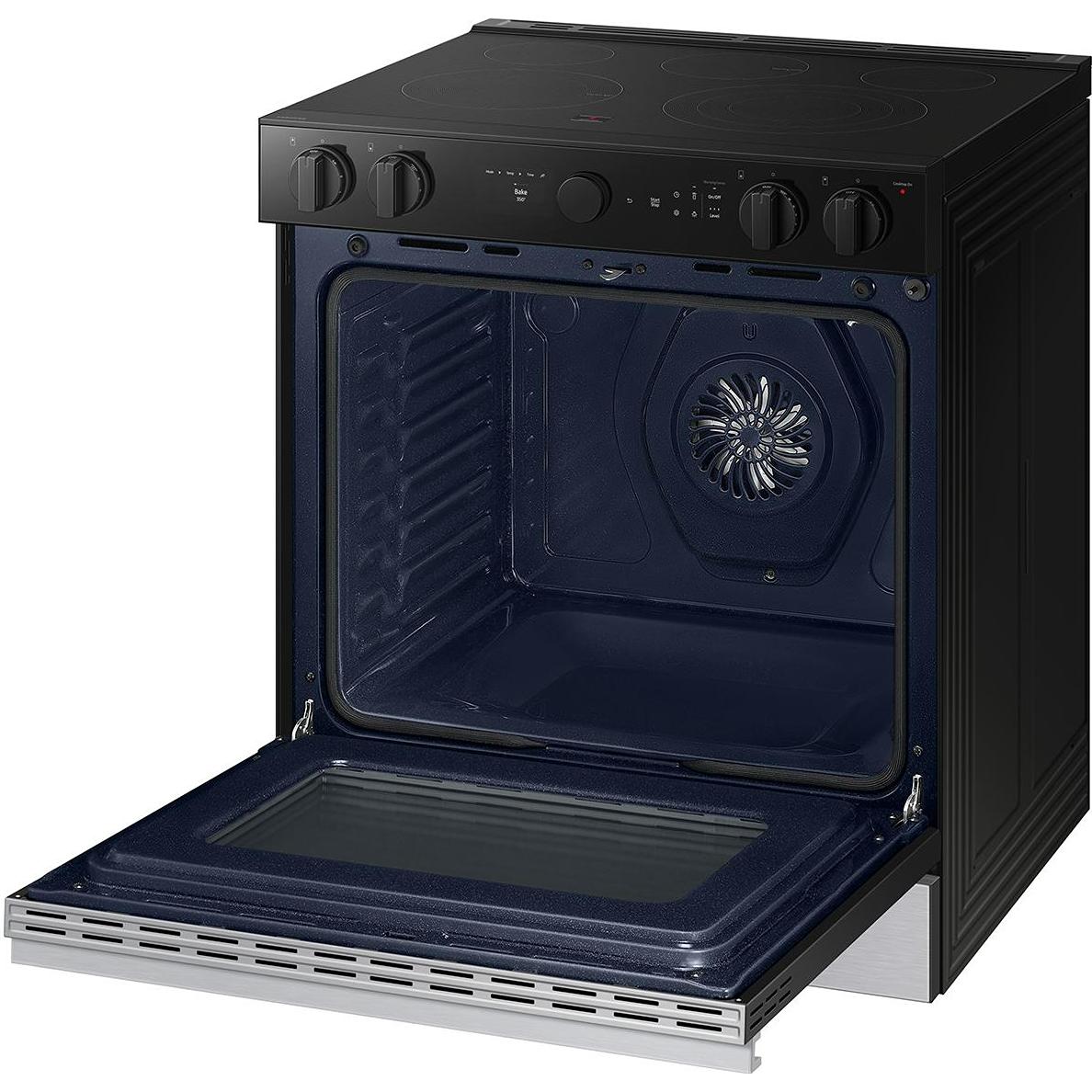 Samsung Bespoke 6.3 cu. ft. Smart Slide-In Electric Range with Air Fry NSE6DG8502SR/AA IMAGE 5