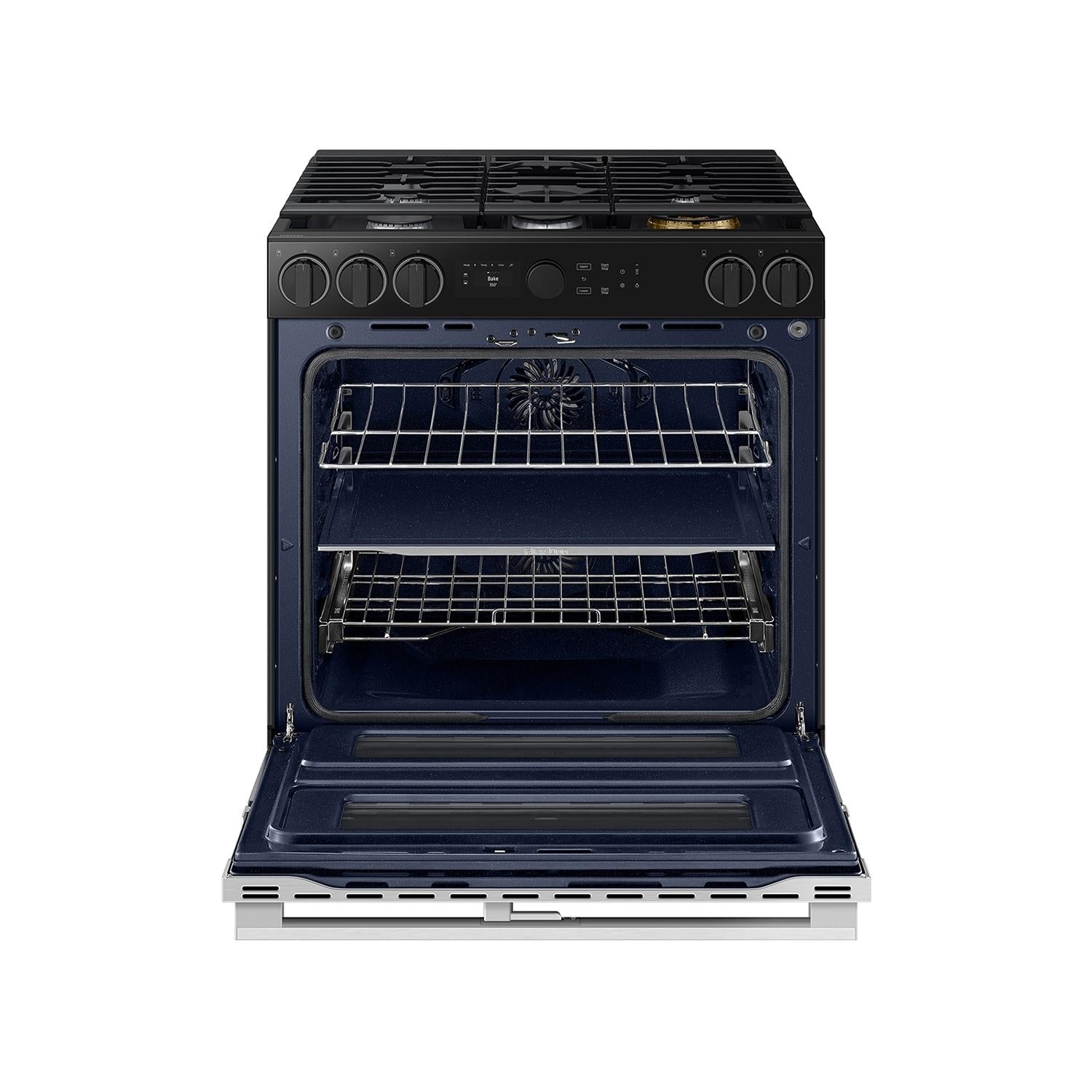  Samsung 30-inch Slide-in Electric Range with Wi-Fi NSG6DG8550SR/AA IMAGE 3