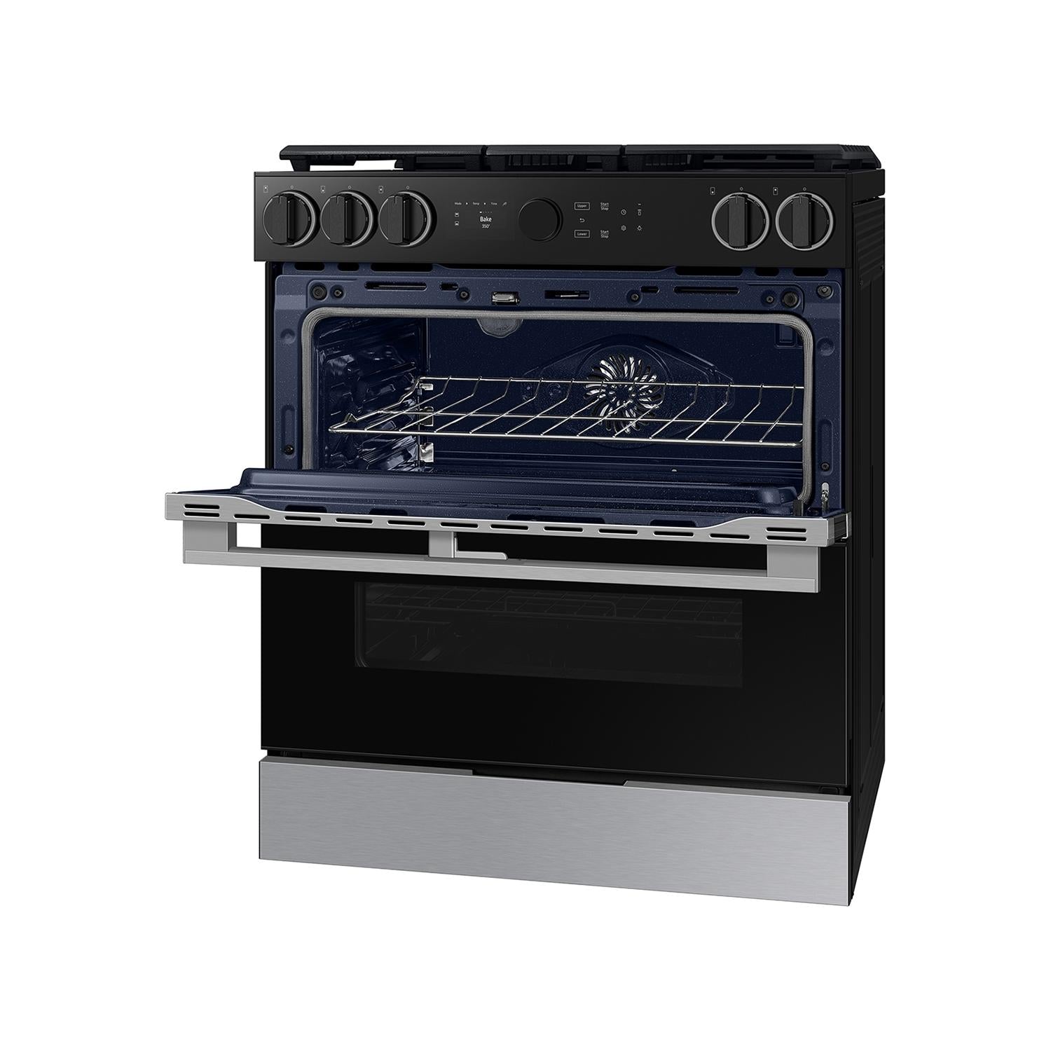  Samsung 30-inch Slide-in Electric Range with Wi-Fi NSG6DG8550SR/AA IMAGE 5