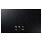  Samsung 36-inch Built-in Electric Cooktop with Knob Controls NZ36FG5332RK/AA IMAGE 1