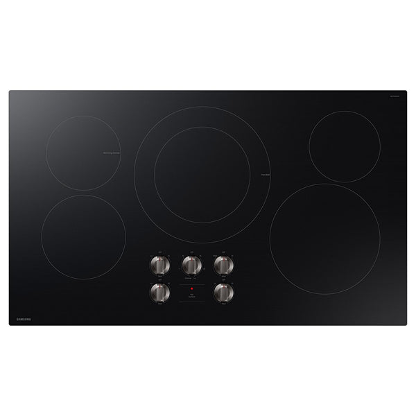 Samsung 36-inch Built-in Electric Cooktop with Knob Controls NZ36FG5332RK/AA