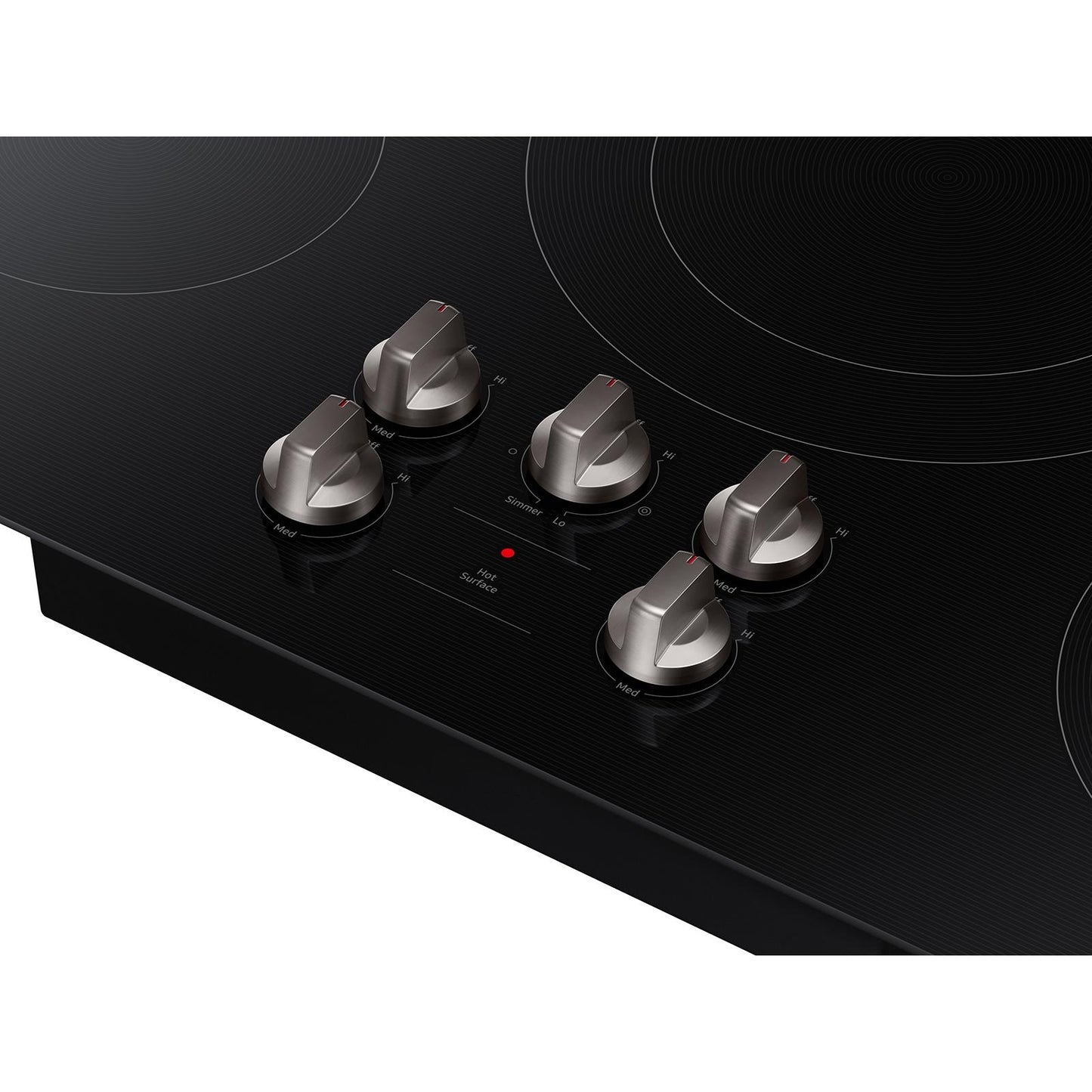  Samsung 36-inch Built-in Electric Cooktop with Knob Controls NZ36FG5332RK/AA IMAGE 3