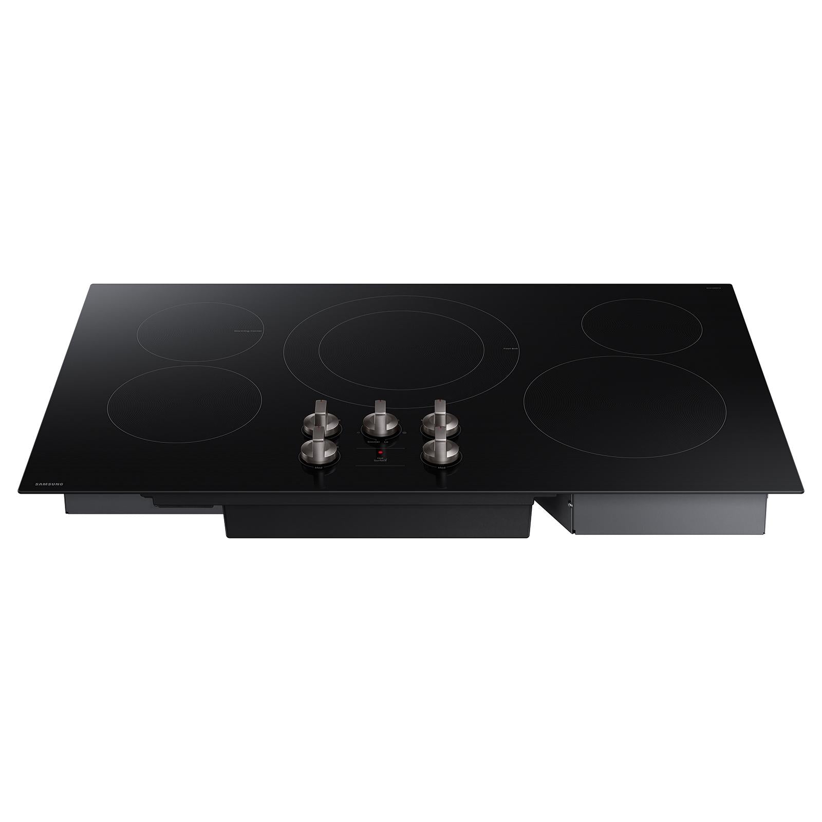  Samsung 36-inch Built-in Electric Cooktop with Knob Controls NZ36FG5332RK/AA IMAGE 5